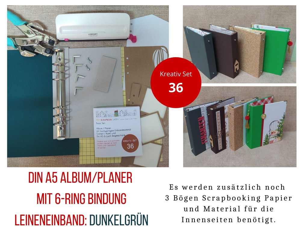 Kreativ Set 36 - Basis Set d'grün - 6-Loch Planer
